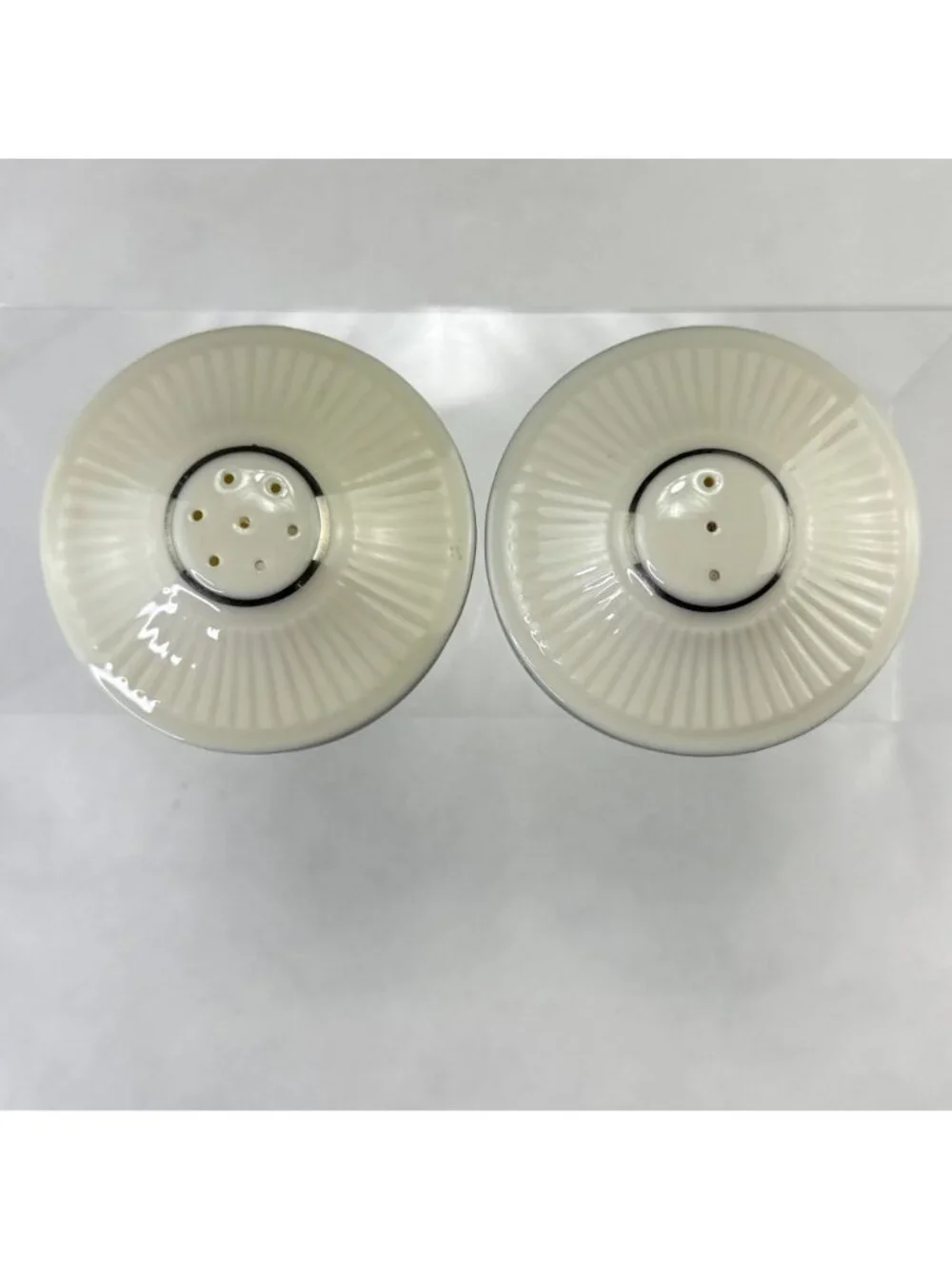 Vintage Lenox Celestial Platinum Salt and Pepper Shaker Set